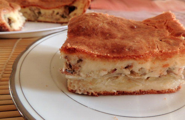 Пирог с сайрой и картофелем рецепт с