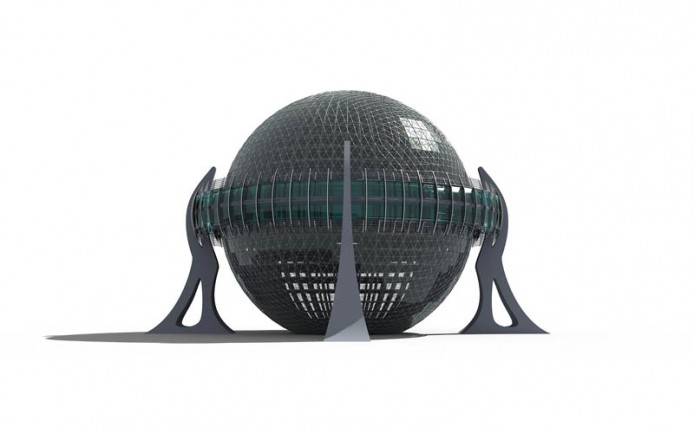 Многофункциональное здание сферической формы