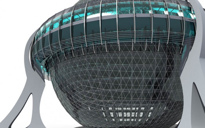 Многофункциональное здание сферической формы