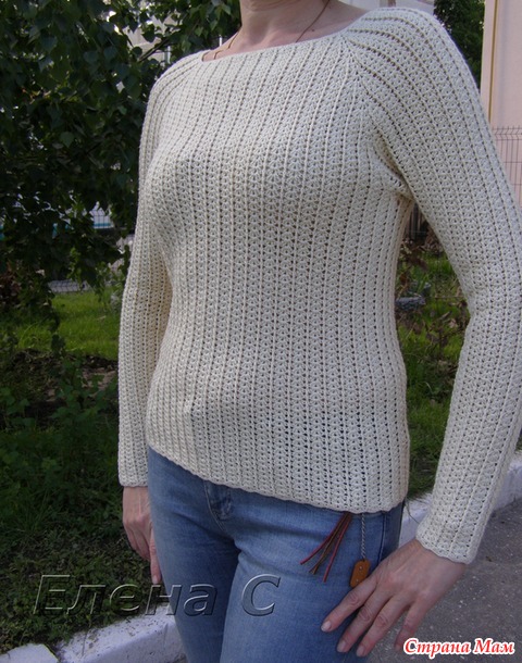 вязание пуловера для женщин