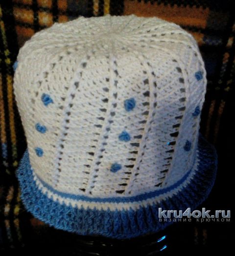Летняя шляпка крючком для девочки. Работа Светланы Норман вязание и схемы вязания